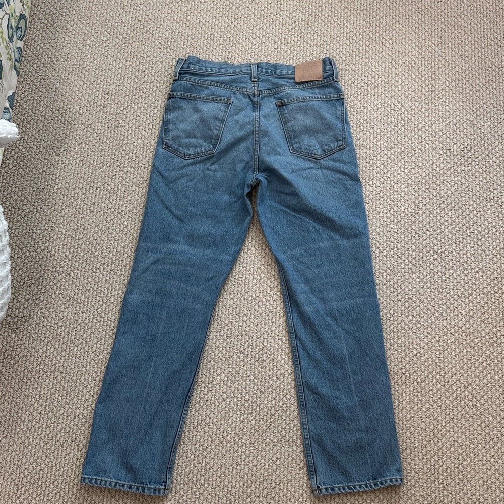 B Sides Marcel Straight Patchwork Jeans Size 26 - image 3